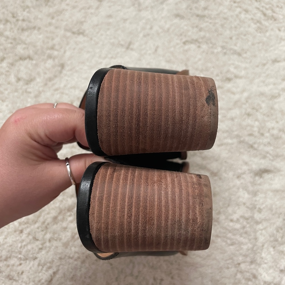 Madewell Harper Stacked Heel Mules - Picture 8 of 9